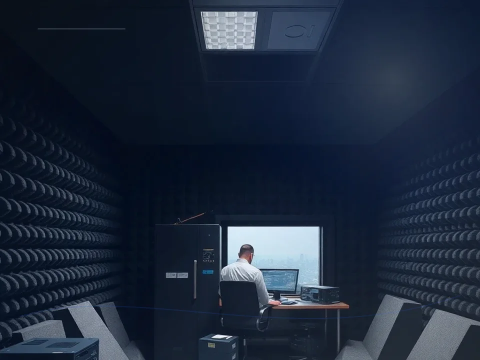 Hemi Anechoic Chamber application case for Hemi-Anechoic Chamber - site image