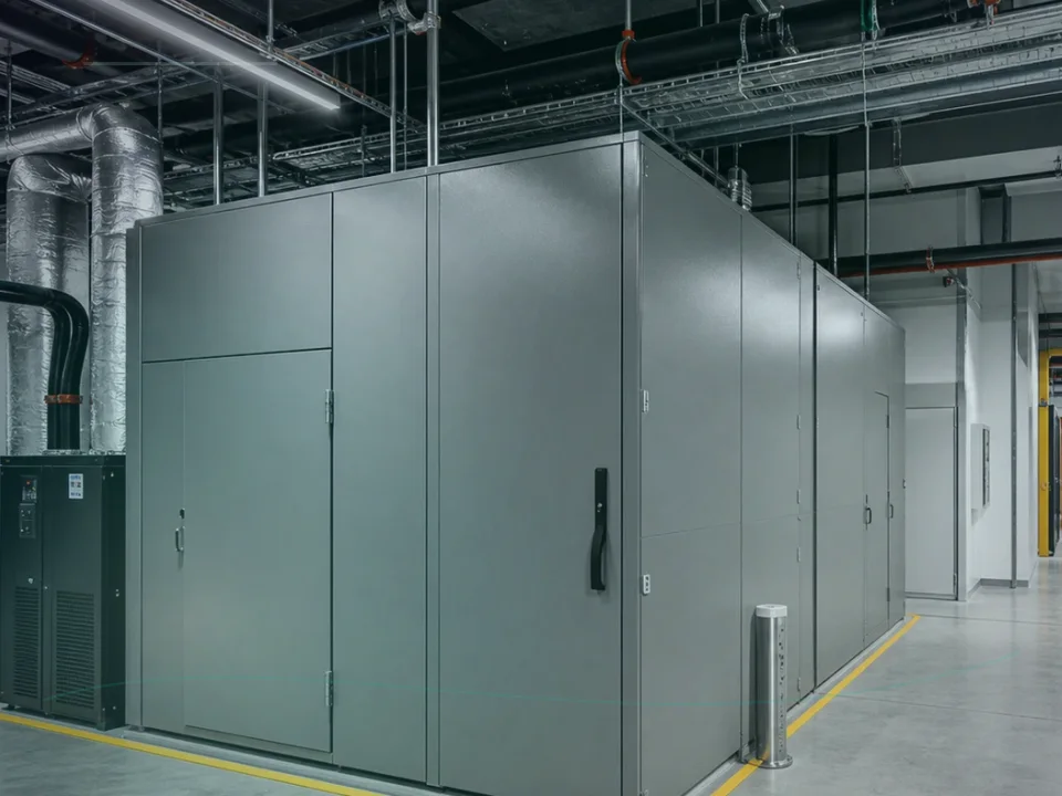 Data Center Hvac application case for HVAC Acoustic Enclosure - site image