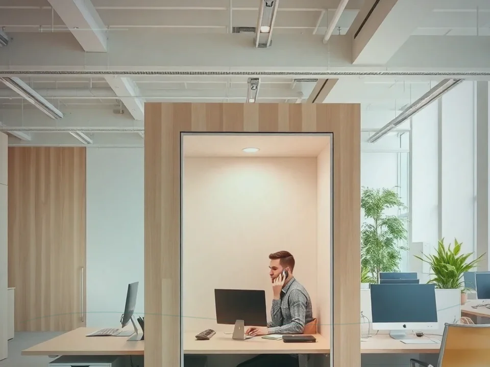 Privacy Booth For Office application case for Office Privacy Booth - site image