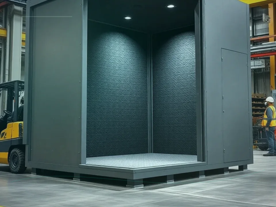 Pool Pump Enclosure Soundproof application case for Pump Room Acoustic Enclosure - site image