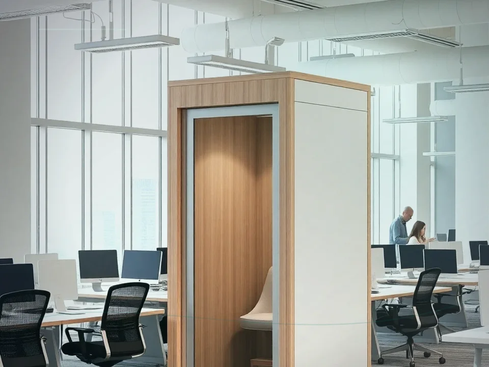 Soundproof Phone Booth For Office application case for Soundproof Phone Booth for Office - site image