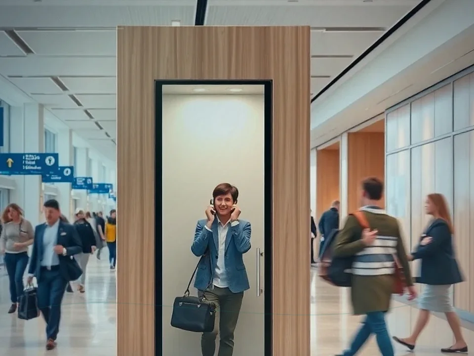 Office Telephone Booth application case for Soundproof Telephone Booth - detail image