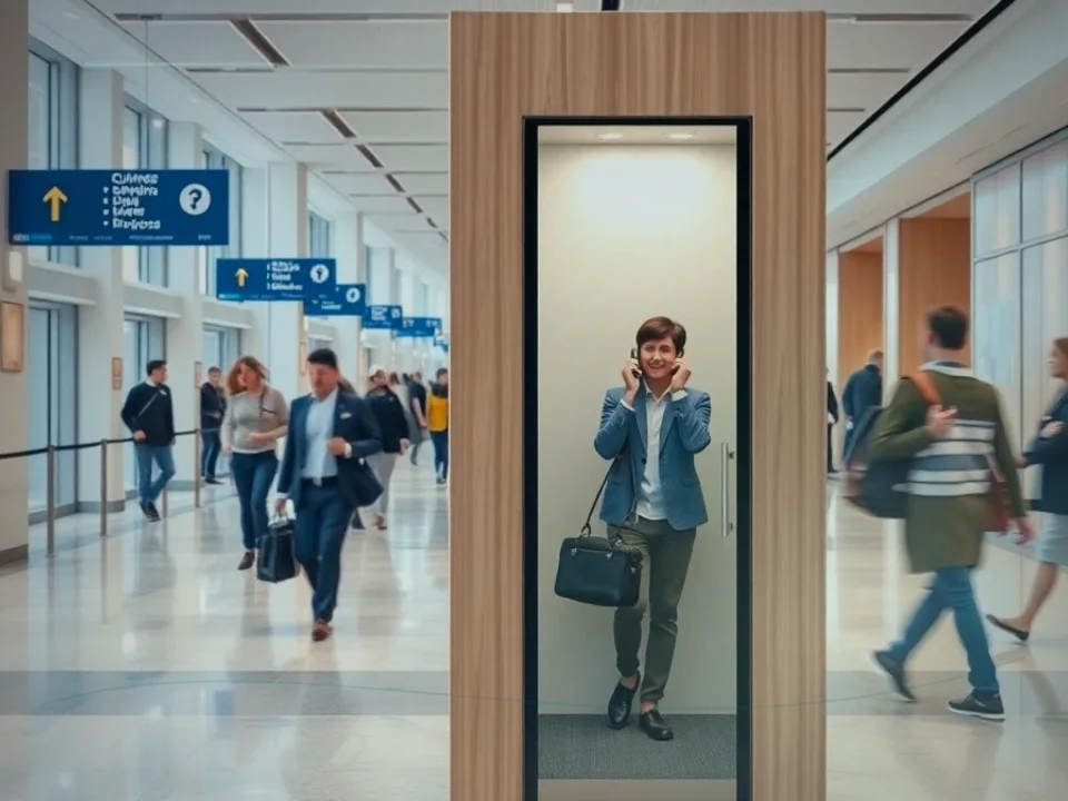 Telephone Booth Near Me application case for Soundproof Telephone Booth - site image